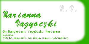 marianna vagyoczki business card