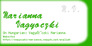 marianna vagyoczki business card